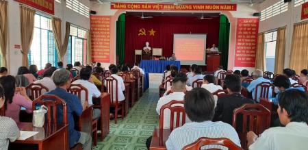 Đảng ủy xã Tân Quy Tây tổ chức hội nghị sơ kết 6 tháng đầu năm 2020