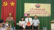 Đảng ủy xã Tân Quy Tây công bố quyết định thành lập Chi bộ Quỹ tín dụng Nhân dân xã Tân Quy Tây