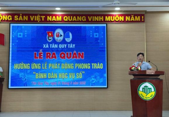 Ra quân hưởng ứng Lễ phát động phong trào Bình dân học vụ số xã Tân Quy Tây Ra quân hưởng ứng Lễ phát động phong trào Bình dân học vụ số xã Tân Quy Tây